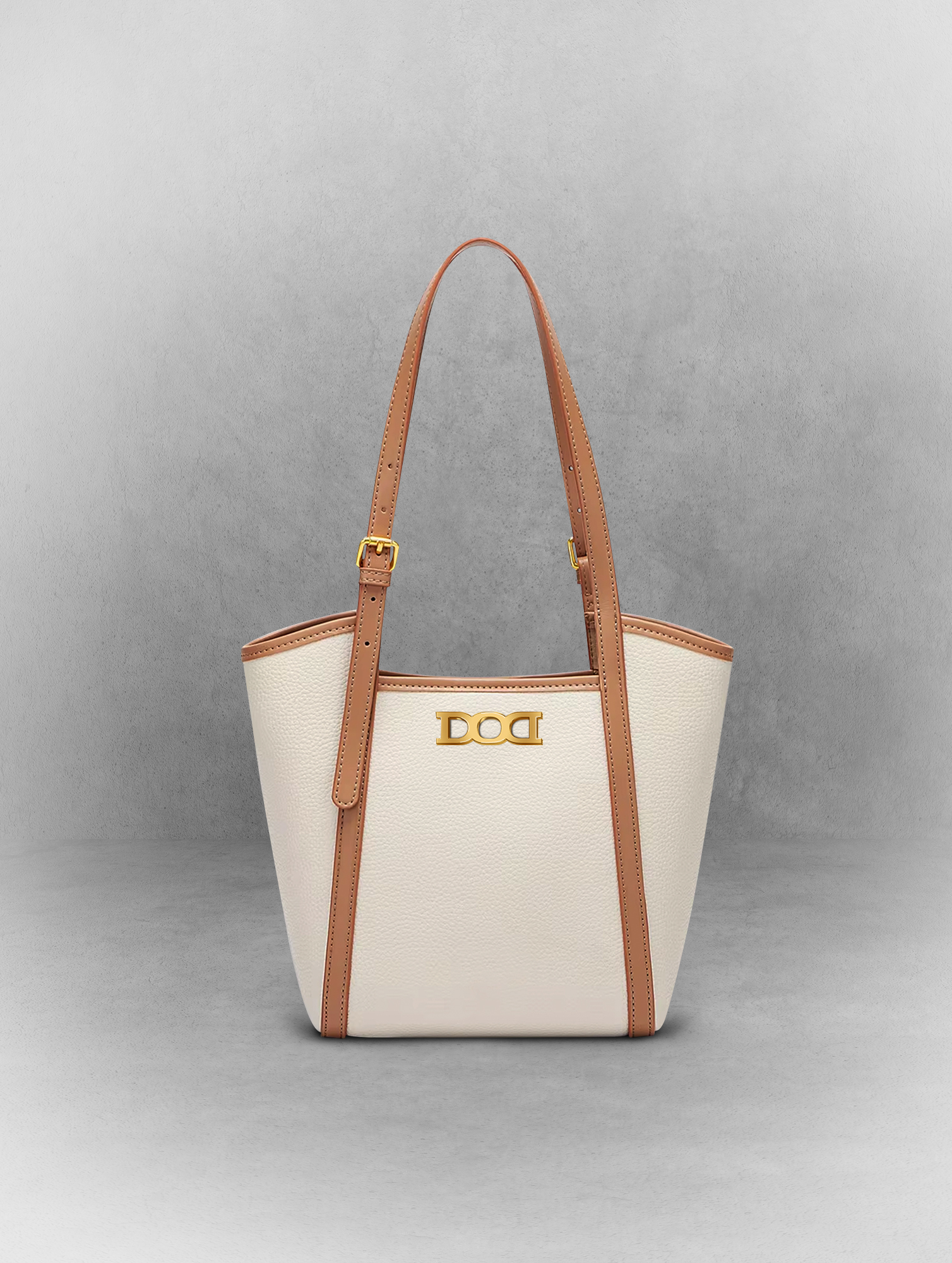 Coffee Leather Commuter Tote Bag