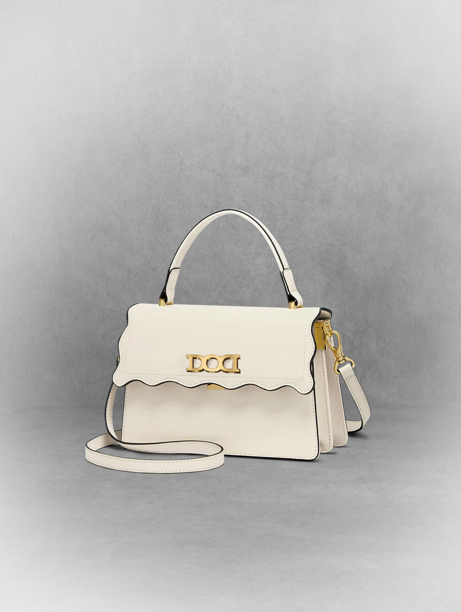Off-White Petal Pattern Shoulder Bag