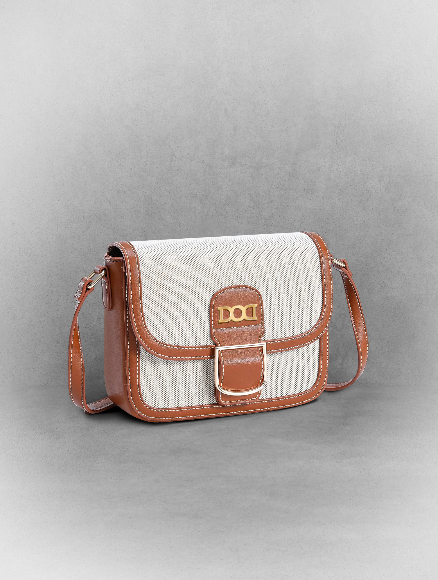 Retro Clash Color Crossbody Bag