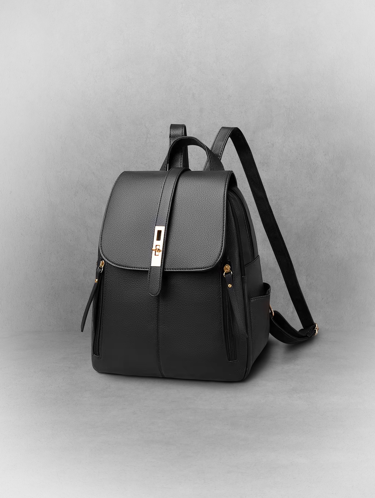 Vintage Leather Large-Capacity Backpack